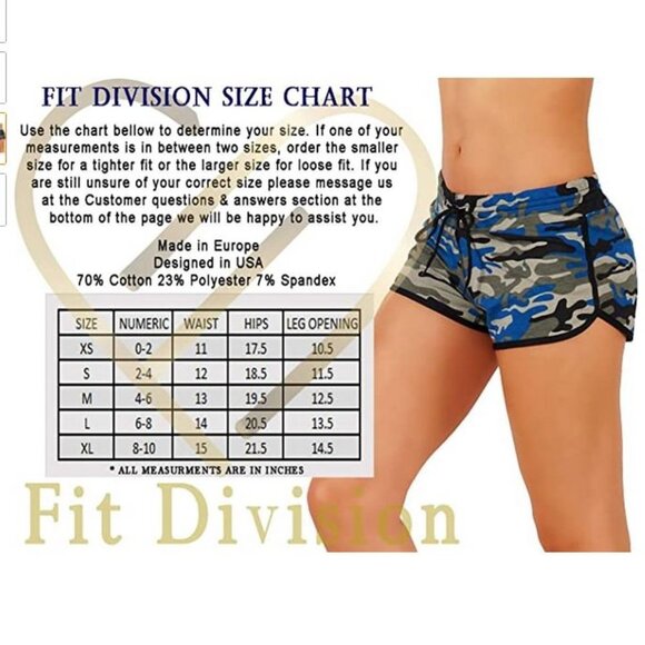 Camouflage Shorts Elastic Waist Band 506 - Picture 5 of 6